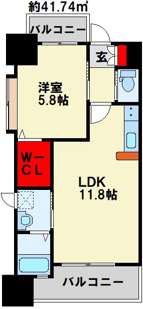 ギャラン竪町の間取り