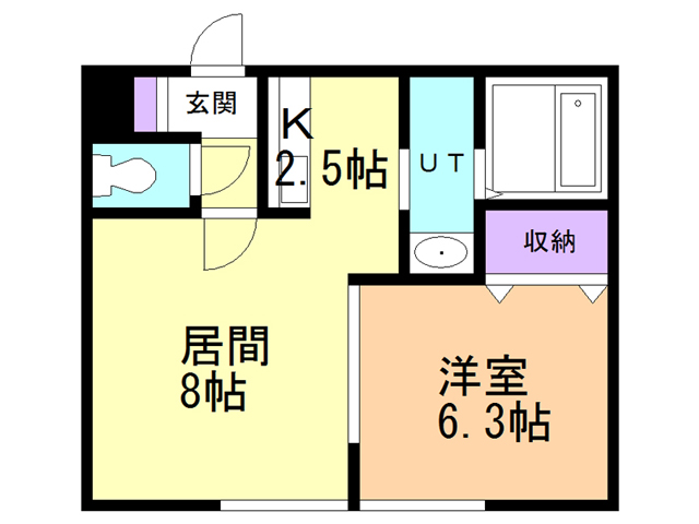 北広島市中央のマンションの間取り