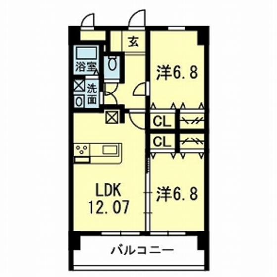 アステール大津駅前の間取り