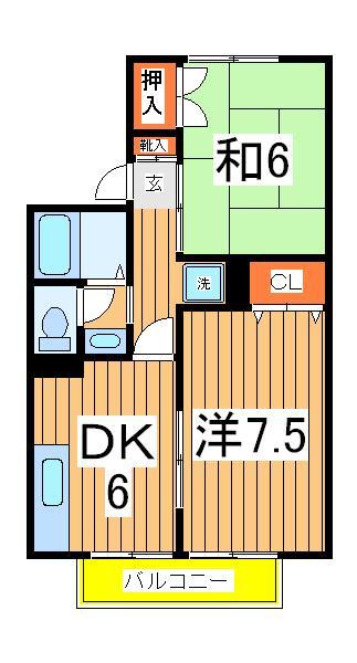 セジュールＹＫ２の間取り