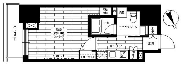 港区六本木のマンションの間取り