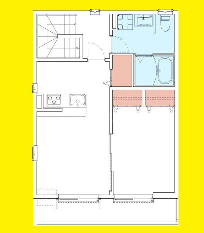 鎌倉市坂ノ下のアパートの間取り