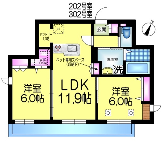 ディアコート船橋の間取り