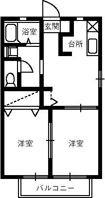 フェアリータウンBの間取り