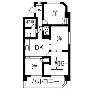 半田第2ロイヤルマンションの間取り