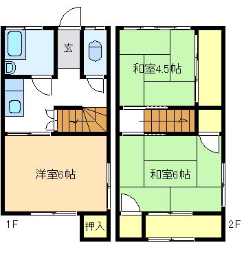 森重アパート_西側の間取り