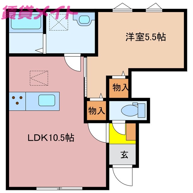 リーブルファイン河原田町の間取り