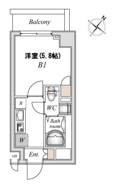 Ｎ－Ｓｔａｇｅ稲城の間取り