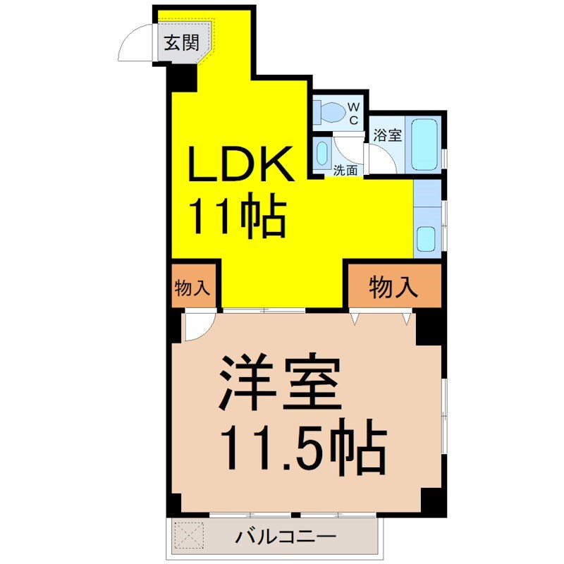 名古屋市南区柵下町のマンションの間取り