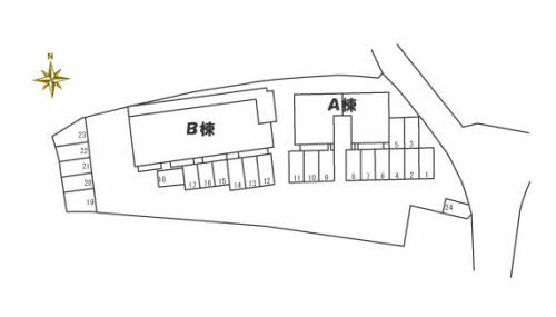 【シャーメゾンきららＡ棟の駐車場】