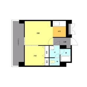 【札幌市北区北二十二条西のマンションの間取り】