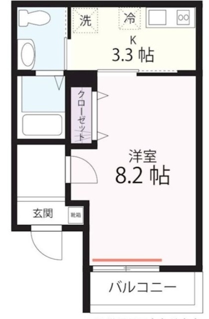 ハーミットクラブハウス二俣川（仮）の間取り