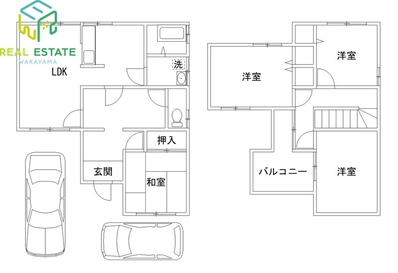 【紀の川市荒見戸建の間取り】