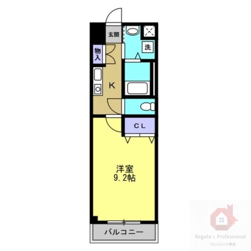 【大阪市東住吉区矢田のマンションの間取り】