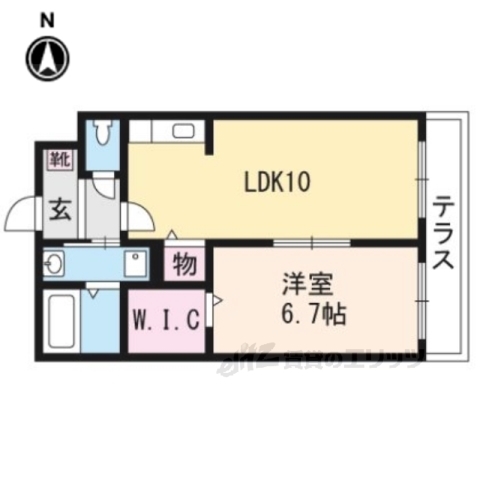 湖南市石部西のマンションの間取り