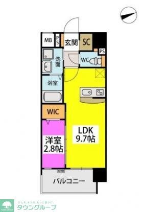 福岡市早良区野芥のマンションの間取り