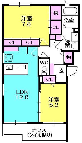 ボーリヴァージュ夙川ノードの間取り