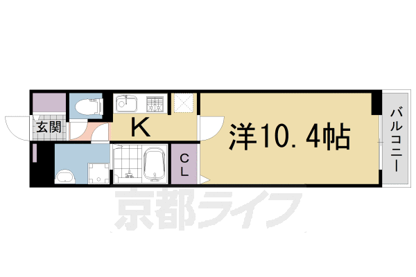 京田辺市草内一ノ坪のアパートの間取り