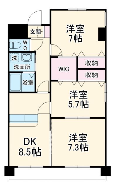 シダーフィールドの間取り