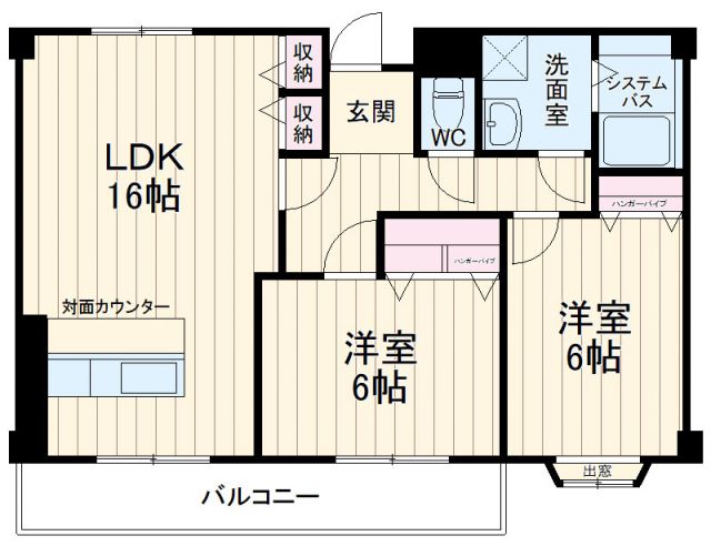 Ｆマンションの間取り