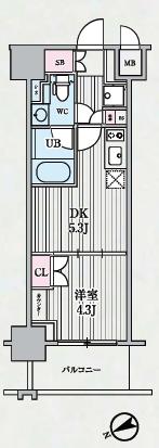 テラス浅草橋の間取り