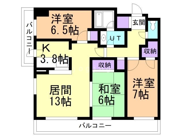 レジディア北２条イーストの間取り