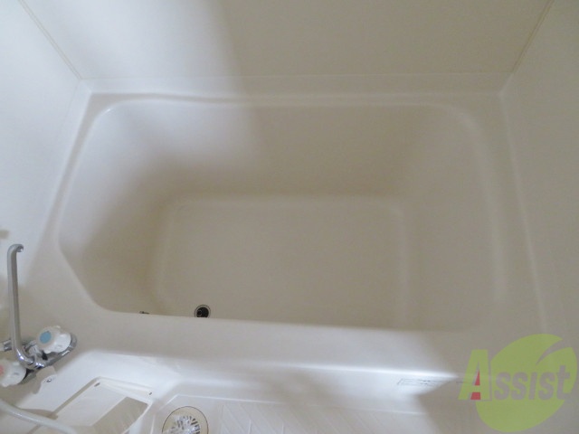 バス・シャワールーム　バスルームは狭すぎず、シャワーも浴びやすそうです。