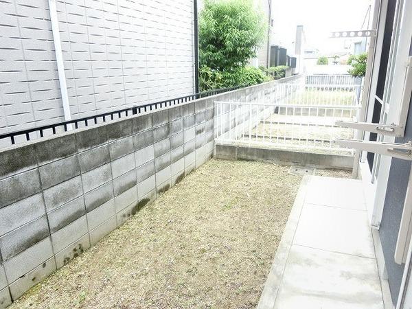 バルコニー　専用庭！