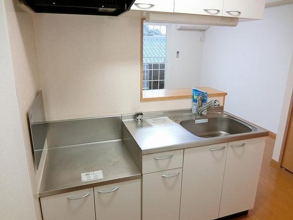 キッチン　ガスコンロ設置可！