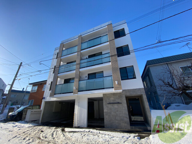 建物外観　札幌市豊平区西岡４条「Ｆｏｕｒ　Ｓｅａｓｏｎｓ福住」