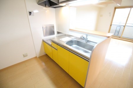 キッチン　写真は別号室です。