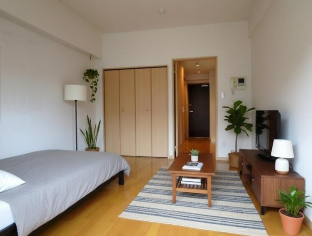 居室・リビング　CG家具のため、実際は家具がつきません。