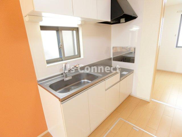 キッチン　２口ガスコンロ設置可能なキッチンです。