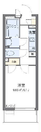 クレイノYK岡村の間取り写真