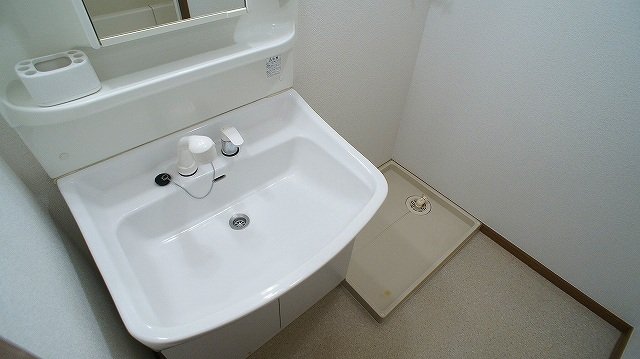 洗面設備　広い洗面スペース