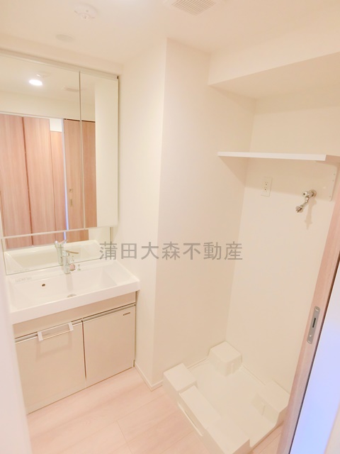 洗面設備　洗面脱衣所　独立洗面台　室内洗濯機置き場