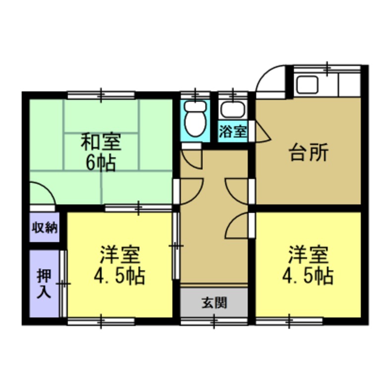 北川住宅の間取り写真