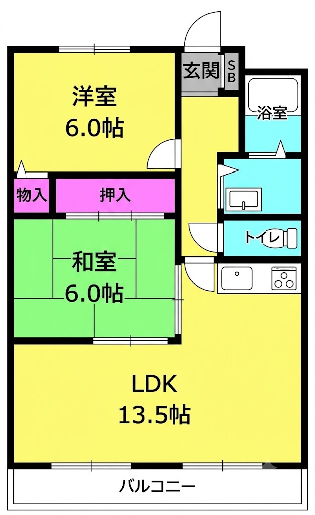 ハッピーコート加古川の間取り写真
