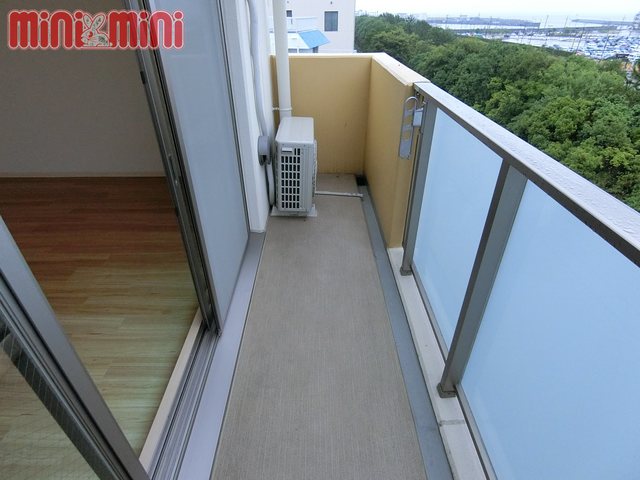 バルコニー　広くて海も見えるバルコニーです。