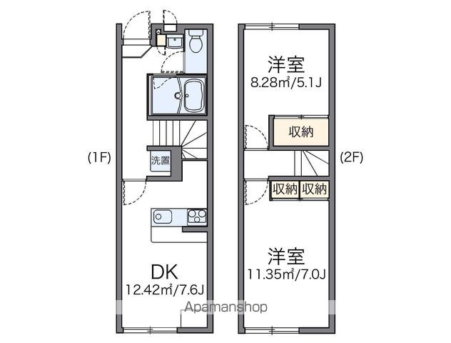 レオパレス木上IIの間取り写真