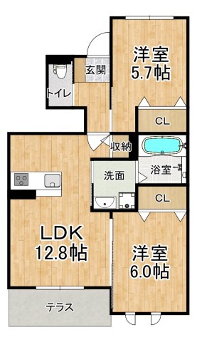Casa Gluckの間取り写真