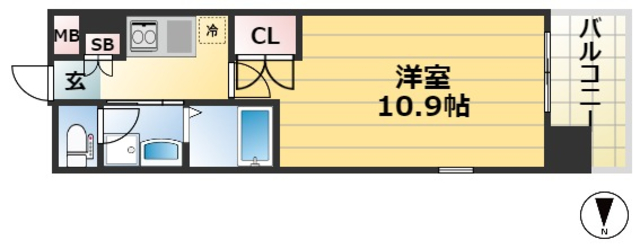 エスライズ新神戸の間取り写真