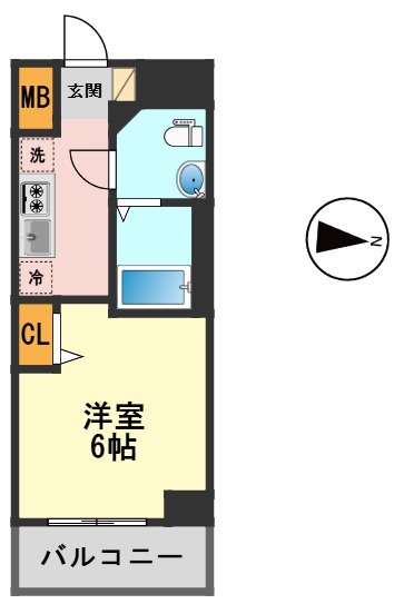 ＪＲ常磐線 亀有駅 徒歩7分 9階建 築20年の間取り写真