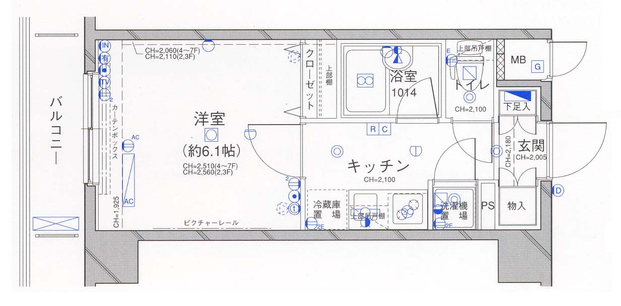 パレステュディオ飯田橋の間取り写真