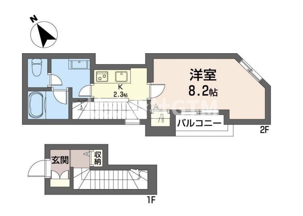 東京メトロ日比谷線 入谷駅 徒歩3分 3階建 築3年の間取り写真
