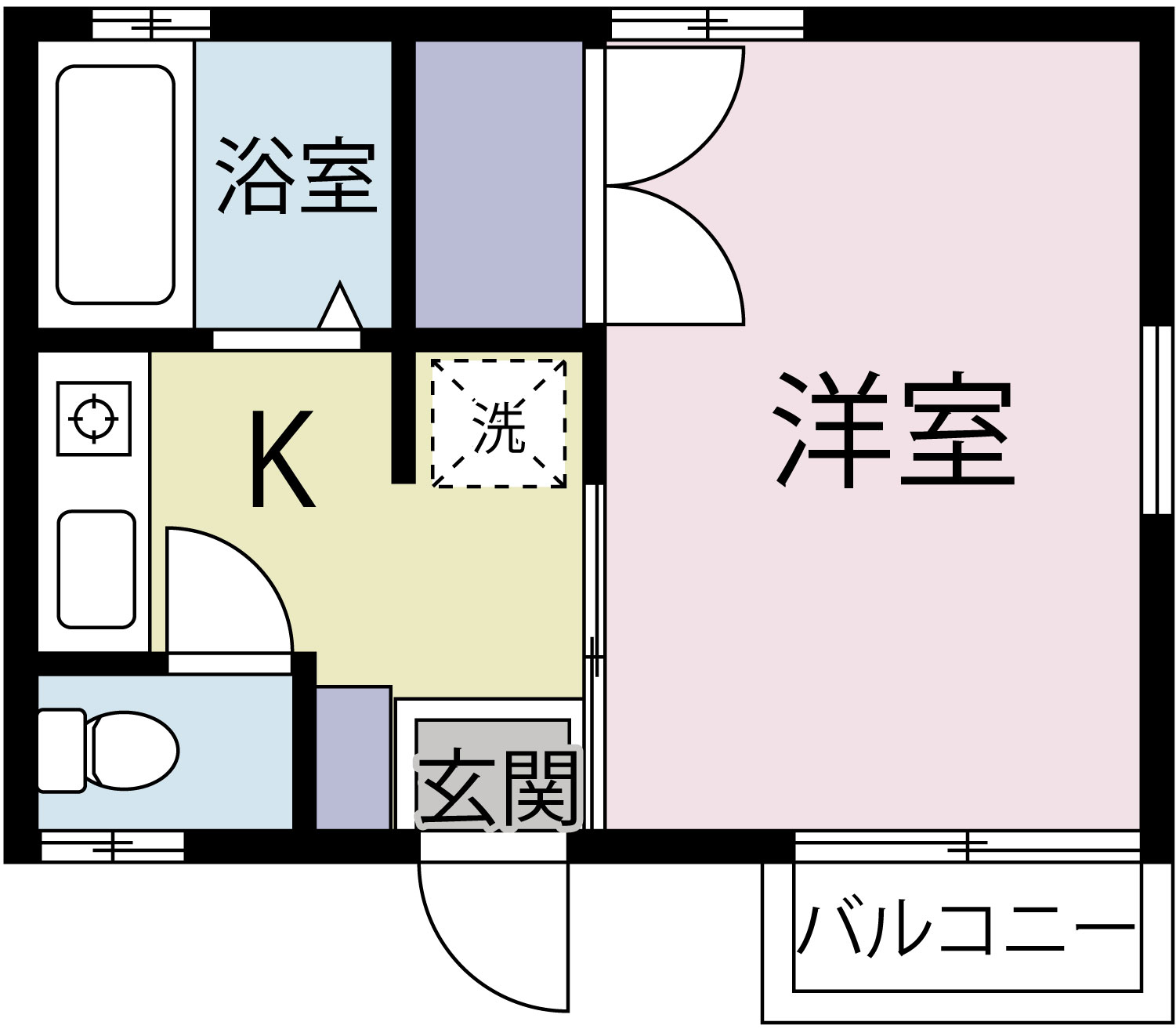 ハイツKASUMIの間取り写真