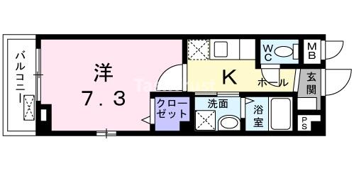 ハピネス福島の間取り写真