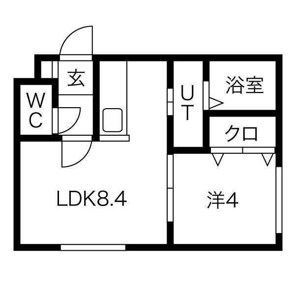 HOPE南7条の間取り写真