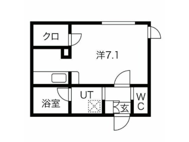 キングハウス学園前の間取り写真