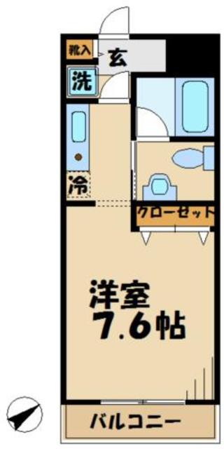 京王相模原線 多摩境駅 徒歩3分 3階建 築22年の間取り写真